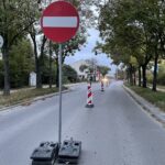 16.10.2021. Kielce. Przebudowa skrzyżowania Alei Solidarności z Aleją Tysiąclecia Państwa Polskiego i ulicą Domaszowską / Piotr Kwaśniewski / Radio Kielce