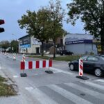 16.10.2021. Kielce. Przebudowa skrzyżowania Alei Solidarności z Aleją Tysiąclecia Państwa Polskiego i ulicą Domaszowską / Piotr Kwaśniewski / Radio Kielce