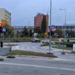 16.10.2021. Kielce. Przebudowa skrzyżowania Alei Solidarności z Aleją Tysiąclecia Państwa Polskiego i ulicą Domaszowską / Piotr Kwaśniewski / Radio Kielce