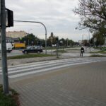 11.10.2021. Kielce. Skrzyżowanie Alei Solidarności, Alei Tysiąclecia Państwa Polskiego i ulicy Domaszowskiej / Jakub Snoch / Radio Kielce