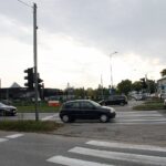 11.10.2021. Kielce. Skrzyżowanie Alei Solidarności, Alei Tysiąclecia Państwa Polskiego i ulicy Domaszowskiej / Jakub Snoch / Radio Kielce