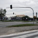 11.10.2021. Kielce. Skrzyżowanie Alei Solidarności, Alei Tysiąclecia Państwa Polskiego i ulicy Domaszowskiej / Jakub Snoch / Radio Kielce