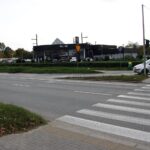 11.10.2021. Kielce. Skrzyżowanie Alei Solidarności, Alei Tysiąclecia Państwa Polskiego i ulicy Domaszowskiej / Jakub Snoch / Radio Kielce