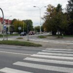 11.10.2021. Kielce. Skrzyżowanie Alei Solidarności, Alei Tysiąclecia Państwa Polskiego i ulicy Domaszowskiej / Jakub Snoch / Radio Kielce