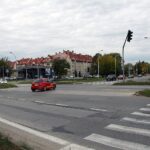 11.10.2021. Kielce. Skrzyżowanie Alei Solidarności, Alei Tysiąclecia Państwa Polskiego i ulicy Domaszowskiej / Jakub Snoch / Radio Kielce