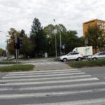 11.10.2021. Kielce. Skrzyżowanie Alei Solidarności, Alei Tysiąclecia Państwa Polskiego i ulicy Domaszowskiej / Jakub Snoch / Radio Kielce