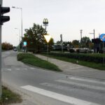 11.10.2021. Kielce. Skrzyżowanie Alei Solidarności, Alei Tysiąclecia Państwa Polskiego i ulicy Domaszowskiej / Jakub Snoch / Radio Kielce