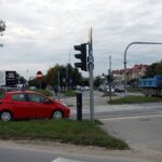 11.10.2021. Kielce. Skrzyżowanie Alei Solidarności, Alei Tysiąclecia Państwa Polskiego i ulicy Domaszowskiej / Jakub Snoch / Radio Kielce