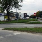 11.10.2021. Kielce. Skrzyżowanie Alei Solidarności, Alei Tysiąclecia Państwa Polskiego i ulicy Domaszowskiej / Jakub Snoch / Radio Kielce