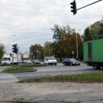 11.10.2021. Kielce. Skrzyżowanie Alei Solidarności, Alei Tysiąclecia Państwa Polskiego i ulicy Domaszowskiej / Jakub Snoch / Radio Kielce