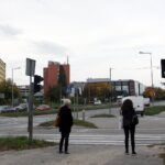 11.10.2021. Kielce. Skrzyżowanie Alei Solidarności, Alei Tysiąclecia Państwa Polskiego i ulicy Domaszowskiej / Jakub Snoch / Radio Kielce