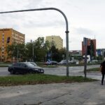 11.10.2021. Kielce. Skrzyżowanie Alei Solidarności, Alei Tysiąclecia Państwa Polskiego i ulicy Domaszowskiej / Jakub Snoch / Radio Kielce