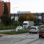 11.10.2021. Kielce. Skrzyżowanie Alei Solidarności, Alei Tysiąclecia Państwa Polskiego i ulicy Domaszowskiej / Jakub Snoch / Radio Kielce