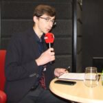 24.10.2021. Studio Polityczne Radia Kielce. Na zdjęciu: Michał Kita - Radio Kielce / Dionizy Krawczyński / Radio Kielce
