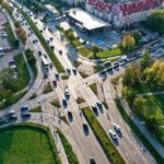 14.10.2021. Kielce. Skrzyżowanie Alei Solidarności, Alei Tysiąclecia Państwa Polskiego i ulicy Domaszowskiej / Jarosław Kubalski / Radio Kielce