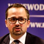 20.10.2021. Kielce. Spotkanie wiceministra infrastruktury z samorządowcami. Na zdjęciu: Marcin Horała - wiceminister infrastruktury / Jarosław Kubalski / Radio Kielce