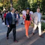 05.10.2021. Busko-Zdrój. 9. Marsz Różowej Wstążeczki / Marta Gajda-Kruk / Radio Kielce