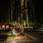 15.10.2021. Busko-Zdrój. Iluminacje świetlne / Marta Gajda-Kruk / Radio Kielce