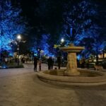 15.10.2021. Busko-Zdrój. Iluminacje świetlne / Marta Gajda-Kruk / Radio Kielce