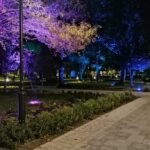 15.10.2021. Busko-Zdrój. Iluminacje świetlne / Marta Gajda-Kruk / Radio Kielce