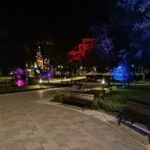 15.10.2021. Busko-Zdrój. Iluminacje świetlne / Marta Gajda-Kruk / Radio Kielce