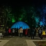 15.10.2021. Busko-Zdrój. Iluminacje świetlne / Marta Gajda-Kruk / Radio Kielce