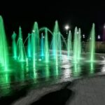 15.10.2021. Busko-Zdrój. Iluminacje świetlne / Marta Gajda-Kruk / Radio Kielce