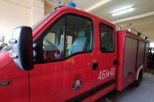 16.10.2021. Bogucice. Wóz strażacki OSP z Bogucic / Marta Gajda / Radio Kielce