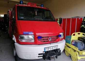 16.10.2021. Bogucice. Wóz strażacki OSP z Bogucic / Marta Gajda / Radio Kielce