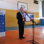 21.10.2021. Pińczów. Kampania wojewody świętokrzyskiego "ŚwiętokrzyskieNIEhejtuje". Na zdjęciu: Zbigniew Koniusz - wojewoda swiętokrzyski / Marta Gajda-Kruk / Radio Kielce