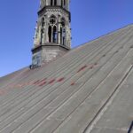 22.10.2021. Sandomierz. Remont dachu bazyliki katedralnej / ks. Jacek Marchewka