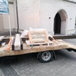 23.10.2021. Pińczów. Krzyż morowy. Uroczysta msza o ustanie epidemii / Marta Gajda-Kruk / Radio Kielce