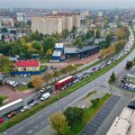 18.10.2021. Kielce. Zakorkowane ulice / Jarosław Kubalsk / Radio Kielce