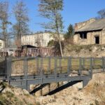 30.10.2021. Starachowice. Remont mostku technologicznego w Muzeum Przyrody i Techniki / Anna Głąb / Radio Kielce