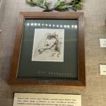 03.10.2021. Sandomierz. Rysunek Cypriana Kamila Norwida w Muzeum Diecezjalnym w Sandomierzu / Grażyna Szlęzak-Wójcik / Radio Kielce