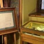 03.10.2021. Sandomierz. Rysunek Cypriana Kamila Norwida w Muzeum Diecezjalnym w Sandomierzu / Grażyna Szlęzak-Wójcik / Radio Kielce