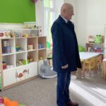 13.10.2021. Samborzec. Otwarcie żłobka. Na zdjęciu: Witold Surowiec - wójt gminy Samborzec / Grażyna Szlęzak-Wójcik / Radio Kielce