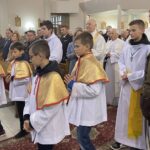 16.10.2021. Staszów. Msza święta z okazji ustanowienia św. Jana Pawła II patronem Staszowa / Grażyna Szlęzak-Wójcik / Radio Kielce