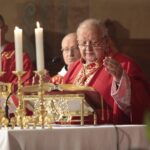 18.10.2021. Wąchock. 70. rocznica powrotu cystersów do Wąchocka. Msza święta której przewodniczył kardynał Stanisław Dziwisz / Wiktor Taszłow / Radio Kielce