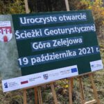 19.10.2021. Góra Zelejowa. Uroczyste otwarcie ścieżki geoturystycznej / Wiktor Taszłow / Radio Kielce