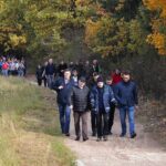 19.10.2021. Góra Zelejowa. Uroczyste otwarcie ścieżki geoturystycznej / Wiktor Taszłow / Radio Kielce