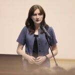 25.10.2021. Kielce. Szkolenie „Dziecko z cukrzycą”. Na zdjęciu: dr n. med. Lidia Groele / Wiktor Taszłow / Radio Kielce