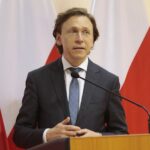 26.10.2021. Kielce. Spotkanie z samorządowcami podsumowujące wyniki pierwszej edycji Rządowego Funduszu Polski Ład. Na zdjęciu: Paweł Nierada - wiceprezes Banku Gospodarstwa Krajowego / Wiktor Taszłow / Radio Kielce