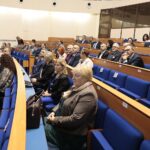 27.10.2021. Kielce. Podpisanie umów z przedstawicielami samorządów na naprawę zniszczeń powstałych w wyniku niekorzystnych zjawisk atmosferycznych w 2021 roku / Wiktor Taszłow / Radio Kielce