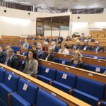 27.10.2021. Kielce. Podpisanie umów z przedstawicielami samorządów na naprawę zniszczeń powstałych w wyniku niekorzystnych zjawisk atmosferycznych w 2021 roku / Wiktor Taszłow / Radio Kielce