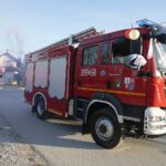 30.10.2021. Rykoszyn. Przekazanie nowego wozu strażackiego / Wiktor Taszłow / Radio Kielce