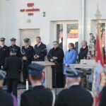 30.10.2021. Rykoszyn. Przekazanie nowego wozu strażackiego / Wiktor Taszłow / Radio Kielce