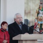 30.10.2021. Rykoszyn. Przekazanie nowego wozu strażackiego. Na zdjęciu: senator Krzysztof Słoń / Wiktor Taszłow / Radio Kielce