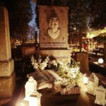 31.10.2021. Kielce. Cmentarz Stary nocą / Wiktor Taszłow / Radio Kielce