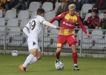 02.10.2021. Kielce. Mecz Korona Kielce - Chrobry Głogów / Wiktor Taszłow / Radio Kielce